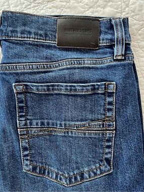 Brothers/Sons Men’s Slim Taper Jeans - Dark Blue Western Normcore Classic GQ